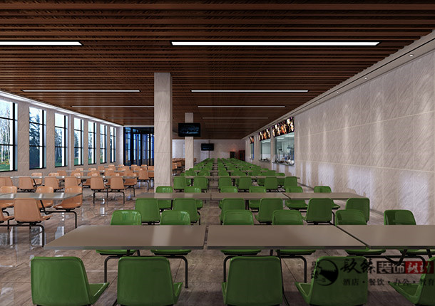 銀川職工餐廳裝修|銀川職工餐廳裝修設計|镹臻裝修網