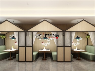 銀川餐廳裝修設計項目|津都華麗設計